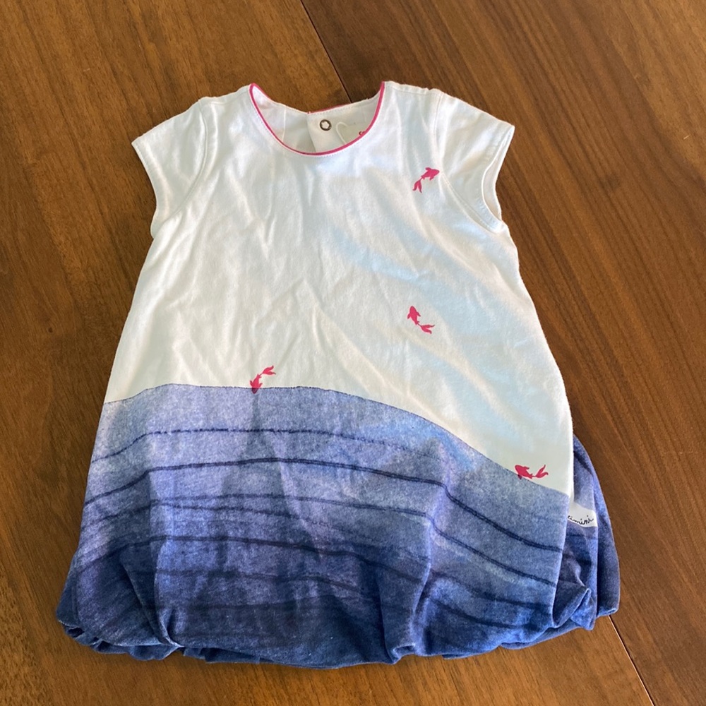 Catimini Bubble Dress in Sea Motif